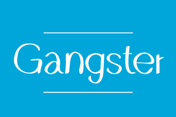 Gangster Font Poster 1