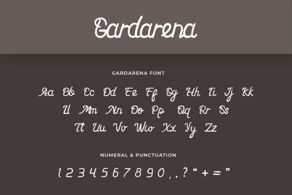 Gardarena Font Poster 3