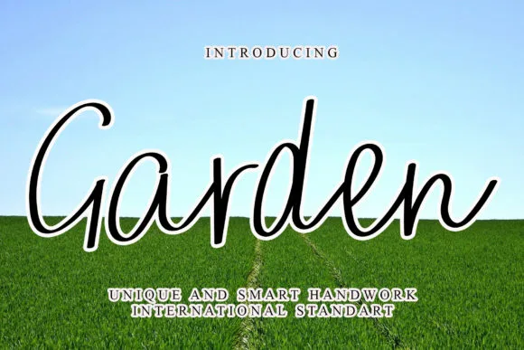 Garden Font Garden Font Poster 1
