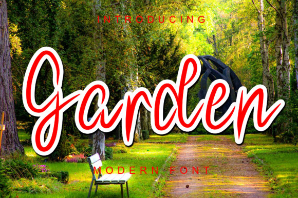 Garden Font Poster 1