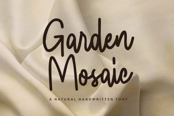 Garden Mosaic Font Poster 1
