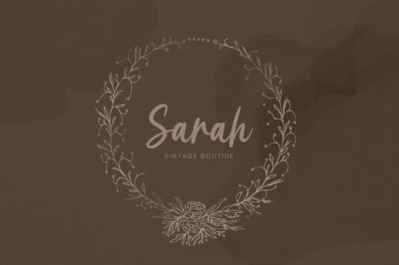 Garden Rose Font Poster 6