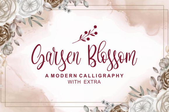 Garsen Blossom Font Poster 1