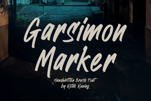 Garsimon Marker Font Poster 1