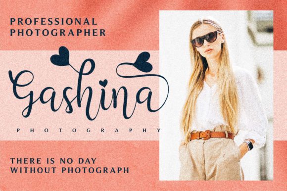 Gashina Font Poster 7