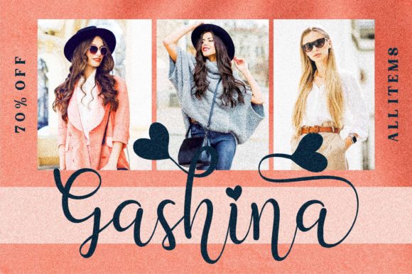 Gashina Font Poster 8