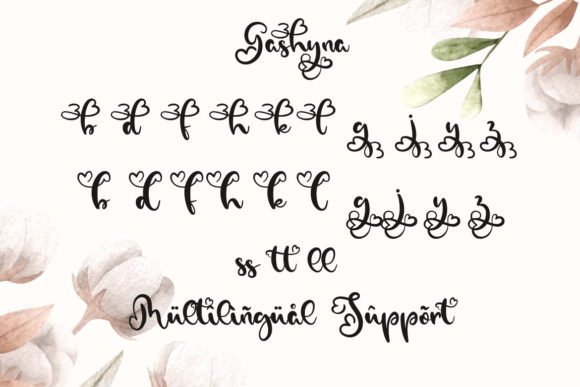 Gashyna Font Poster 11