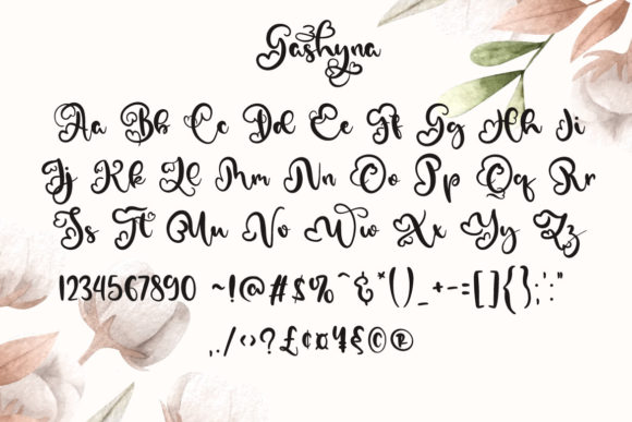 Gashyna Font Poster 10