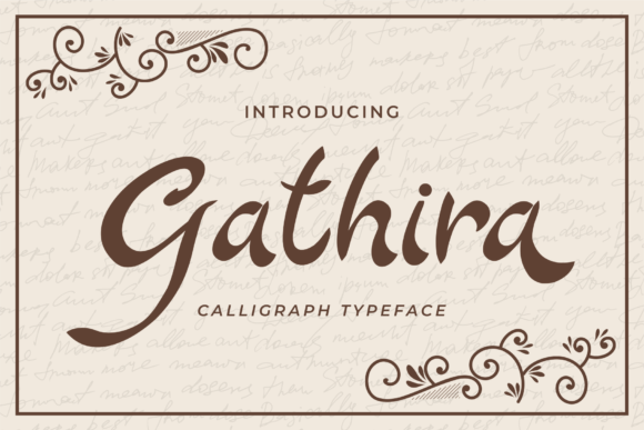 Gathira Font Gathira Font Poster 1