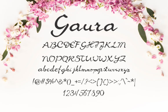 Gaura Font Poster 2