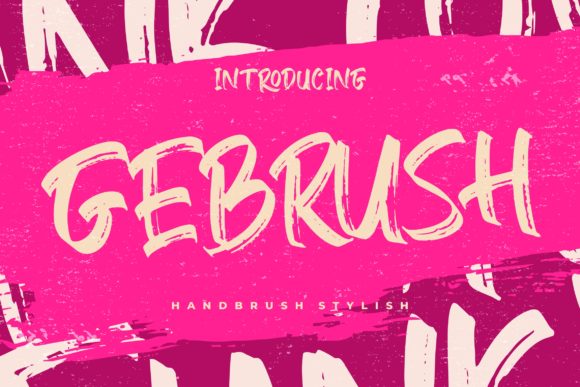 Gebrush Font Poster 1