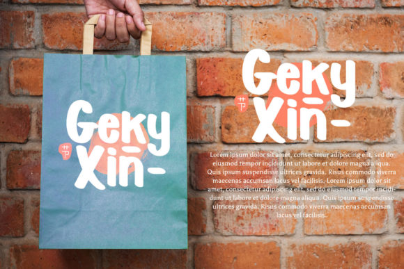 Geky Xin Font Poster 13