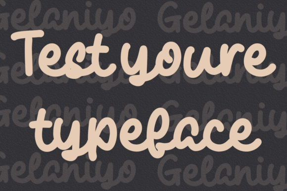 Gelaniyo Font Poster 6