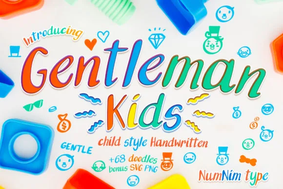 Gentleman Kids Font Gentleman Kids Font Poster 1