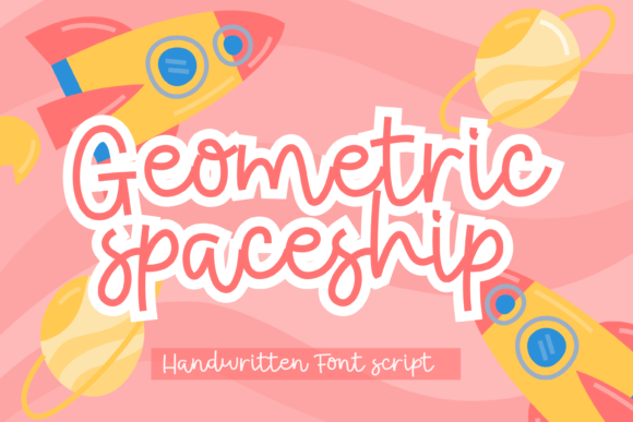 Geometric Spaceship Font Poster 1