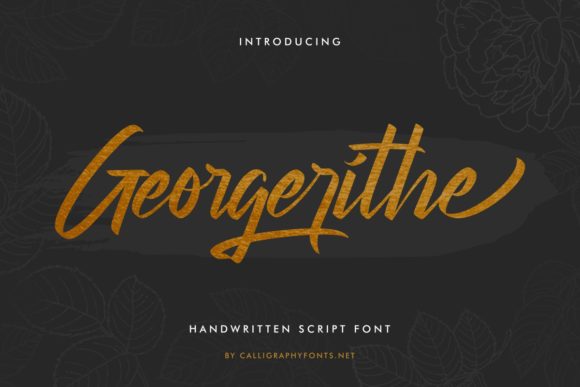 Georgerithe Font Poster 1