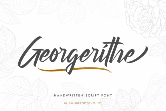 Georgerithe Font Poster 2