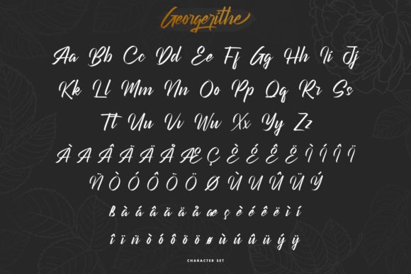 Georgerithe Font Poster 5