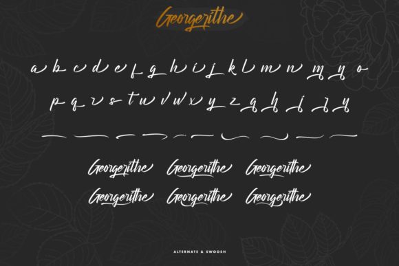 Georgerithe Font Poster 9