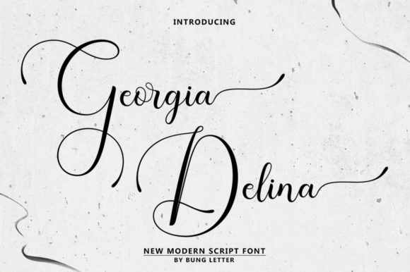 Georgia Delina Font Poster 1