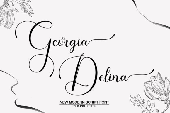 Georgia Delina Font Poster 15