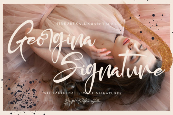 Georgina Signature Font Poster 1