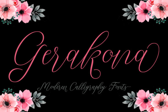 Gerakona Font Poster 1