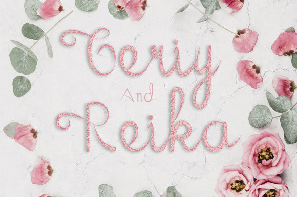 Geriy and Reika Font Poster 1