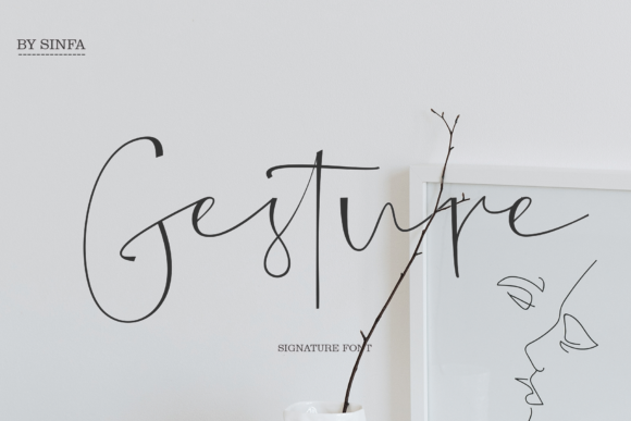 Gesture Font Poster 1