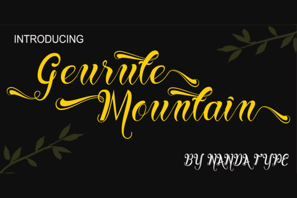 Geurute Font Poster 1