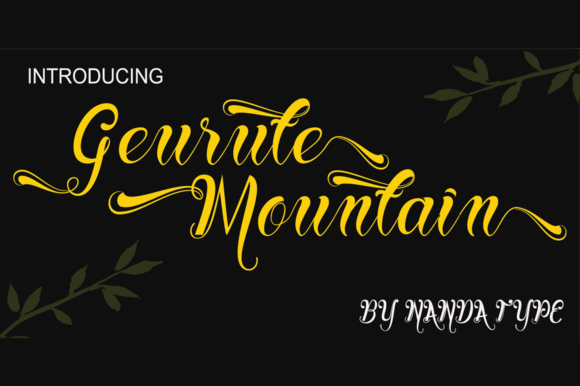 Geurute Font Geurute Font Poster 1