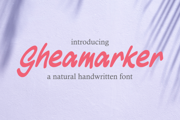 Gheamarker Font Poster 1