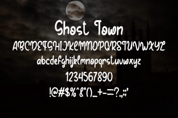 Ghost Town Font Poster 5