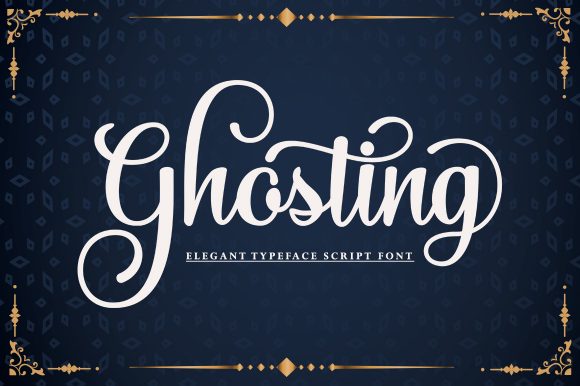 Ghosting Font Poster 1