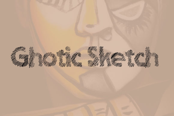 Ghotic Sketch Font Poster 1