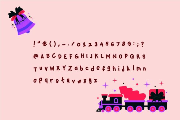 Gift Wrap Font Poster 2