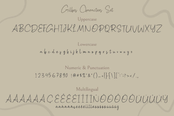 Gilbes Font Poster 8
