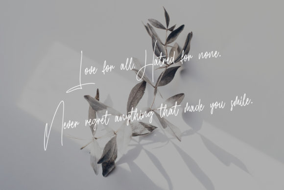 Gilly Fleurs Font Poster 4