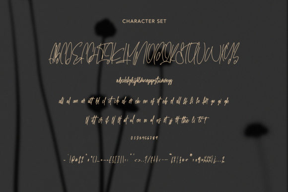 Gilly Fleurs Font Poster 9