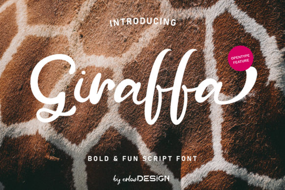 Giraffa Font Poster 1