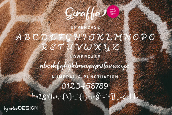 Giraffa Font Poster 11