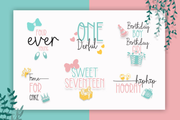 Girl Boy Font Poster 2