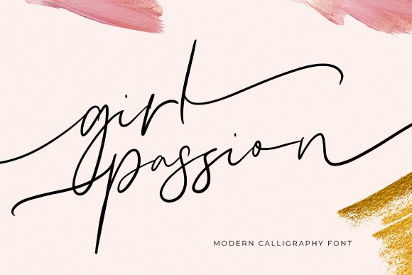 Girl Passion Font Poster 1