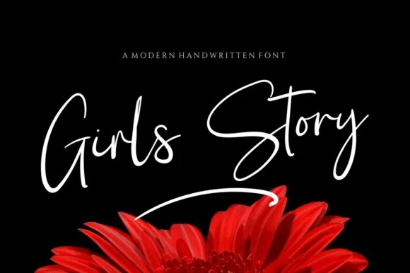Girl Story Font Girl Story Font Poster 1