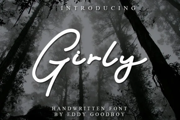 Girly Font Girly Font Poster 1