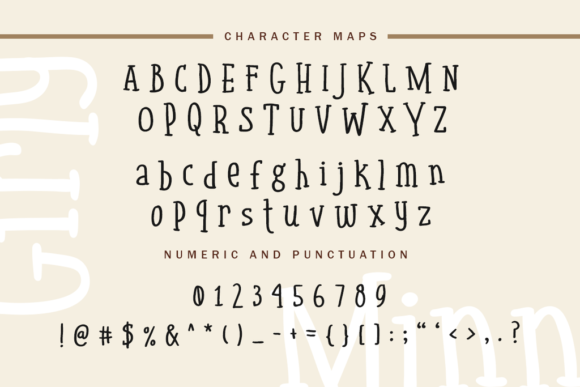 Girly Minnie Font Poster 10