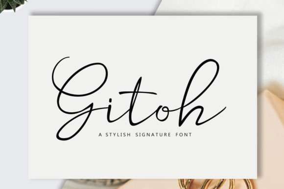 Gitoh Font Poster 1