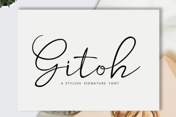 Gitoh Font Gitoh Font Poster 1