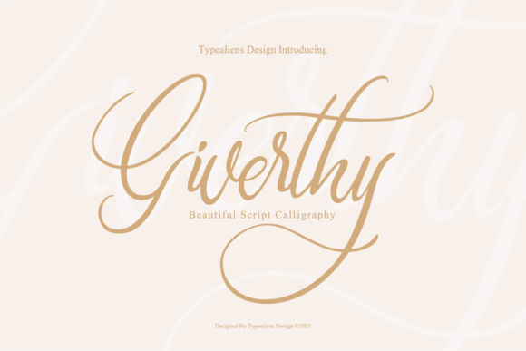 Giverthy Font Poster 1