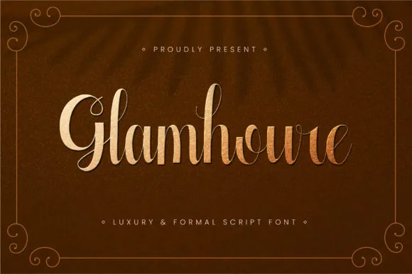 Glamhoure Font Glamhoure Font Poster 1